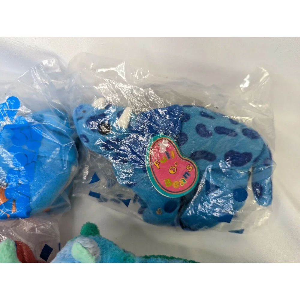 Avon Dapper Dinosaur Jumbo‎ Elephant Skip Puppy Rocky Rhino Bean Plush Lot of 4